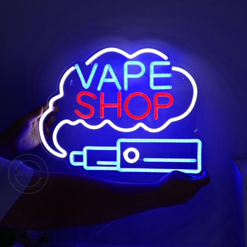 Vaping Store - LED VAPE SHOP Smoke Neon Sign