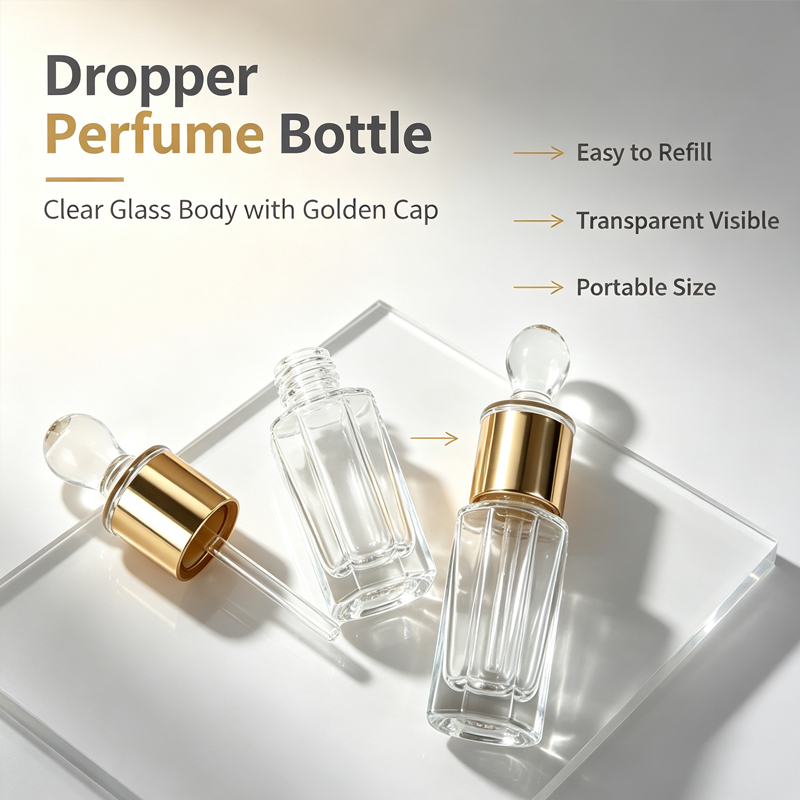 Juice Bottle Dropper - 12ml Glas-Tropfflasche für Ätherische Öle, Aromatherapie,