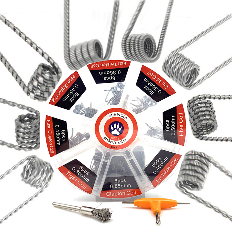 Clapton Wire Pre Built - Vorgefertigte Spule 8 Typen Alien Clapton