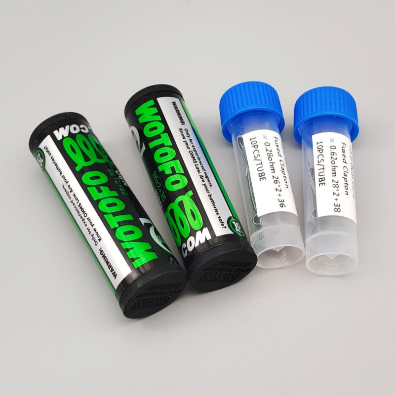 Clapton Wire Pre Built - Ni80 Dual-Core Fused Clapton Heizspiralen 0,28Ω/0,62Ω