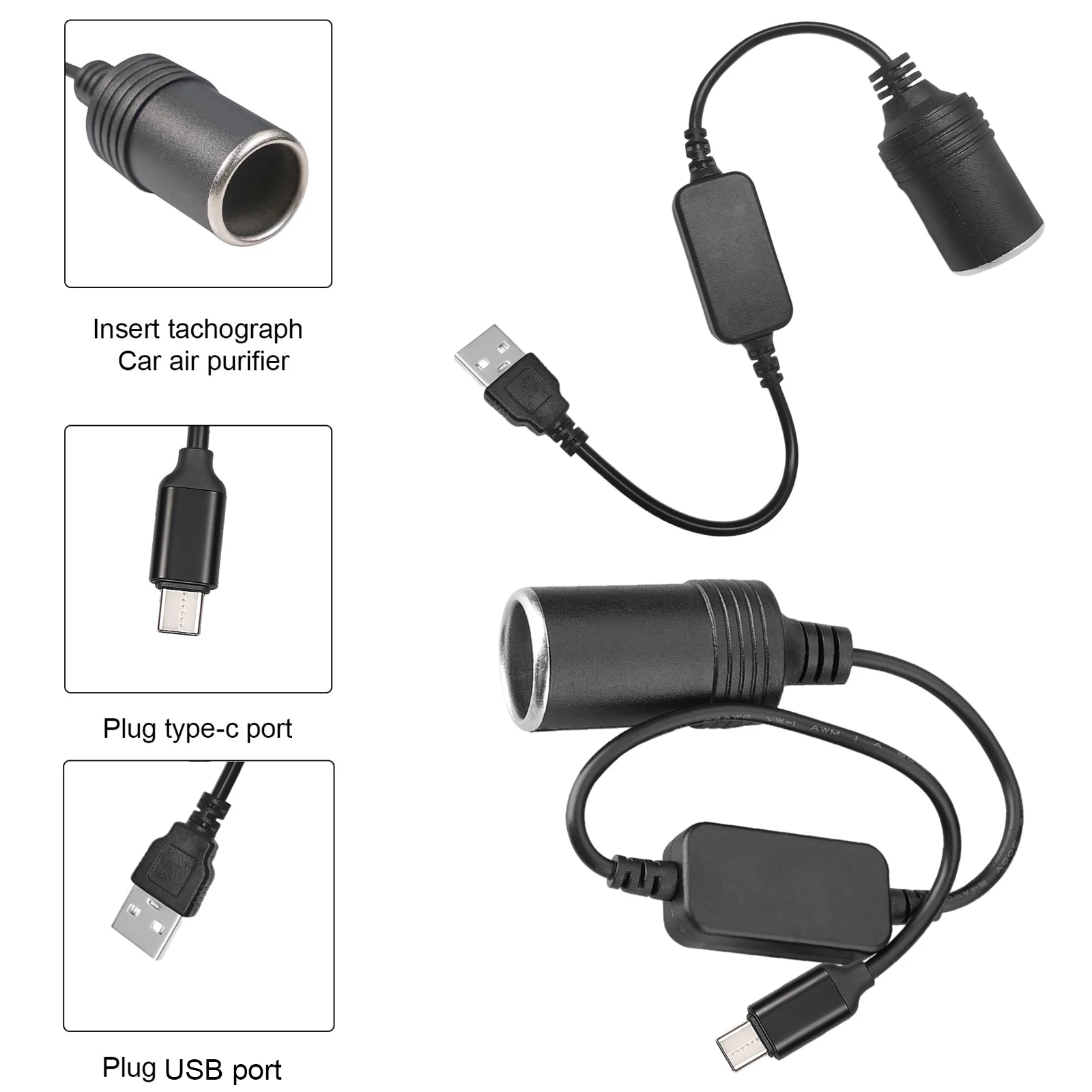Vape Accessory - 5V zu 12V Zigarettenanzünder-Buchse Typ C