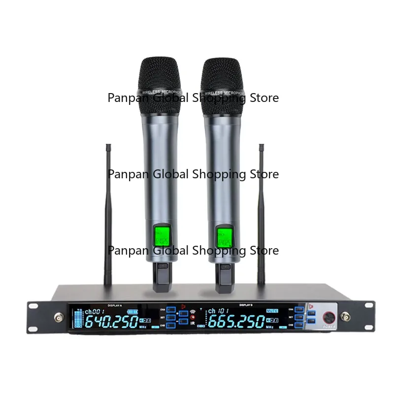 Shure Mic Sm58 - Drahtloses Mikrofonsystem, 2-Kanal 2x100 UHF, einstellbare