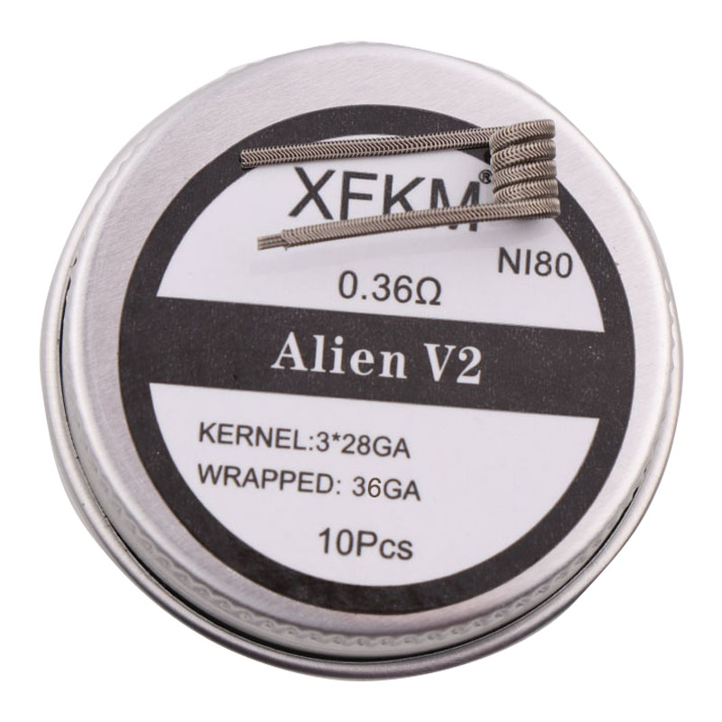 Clapton Wire Pre Built - NEUE XFKM NI80/A1/SS316L 10 teile/los Vorgefertigte