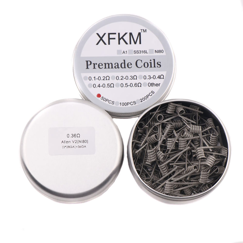 NEU XFKM 100 Stück/Box NI80/A1 – Clapton Wire Pre Built Bewertung und Preis