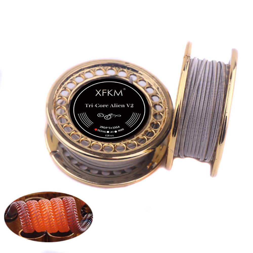 XFKM 5M/roll NI80/A1/SS316L Al – Clapton Wire Pre Built Bewertung und Preis