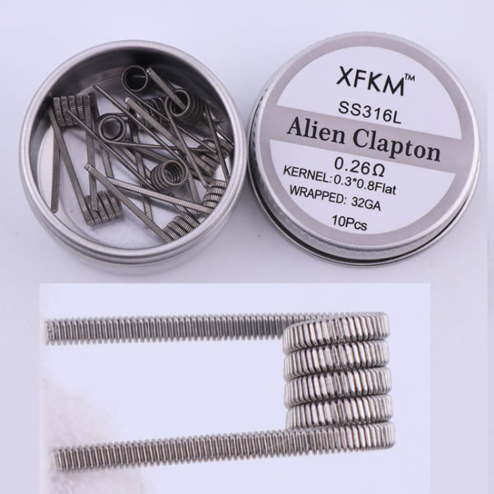 Ss316l 10 teile/schachtel vorg – Clapton Wire Pre Built Bewertung und Preis