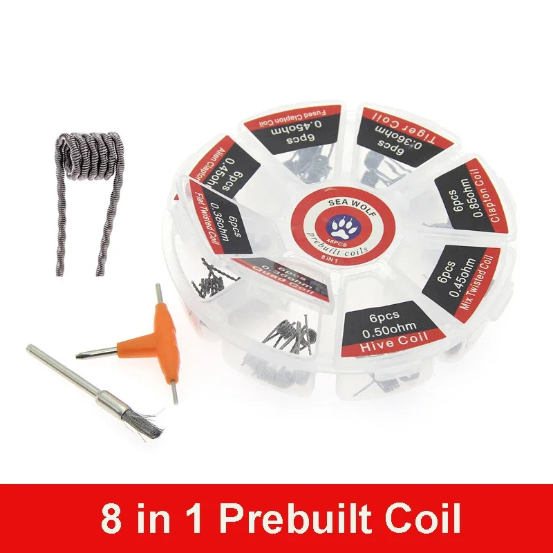 Vorgefertigte Spule 8 Typen Al – Clapton Wire Pre Built Bewertung und Preis