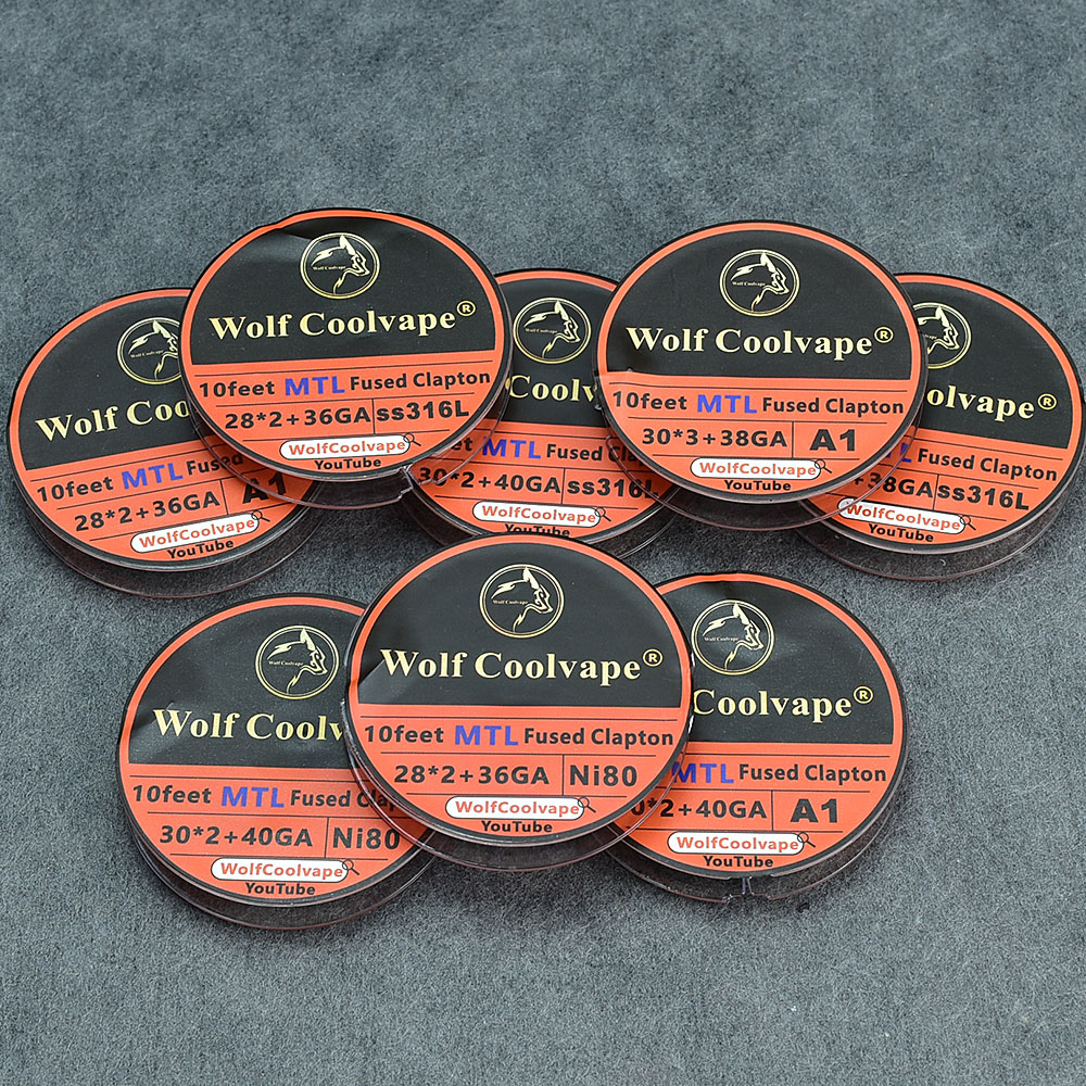 10 Fuß NI80/A1/SS316L MTL Fuse – Clapton Wire Pre Built Bewertung und Preis
