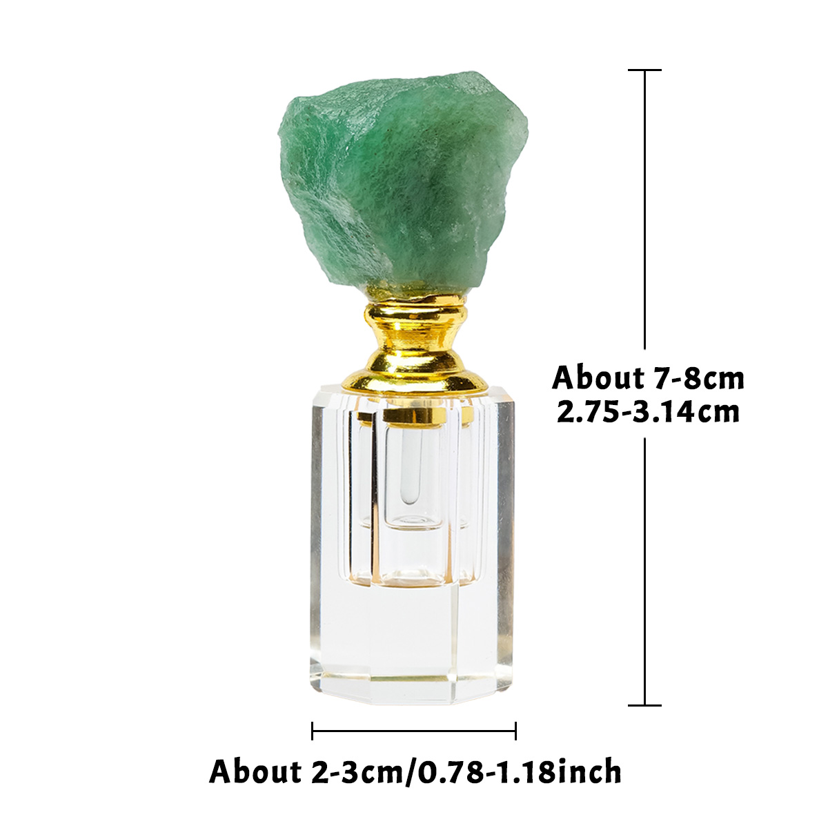 1PC Natürliche Amethyst Krista – Juice Bottle Dropper Bewertung und Preis