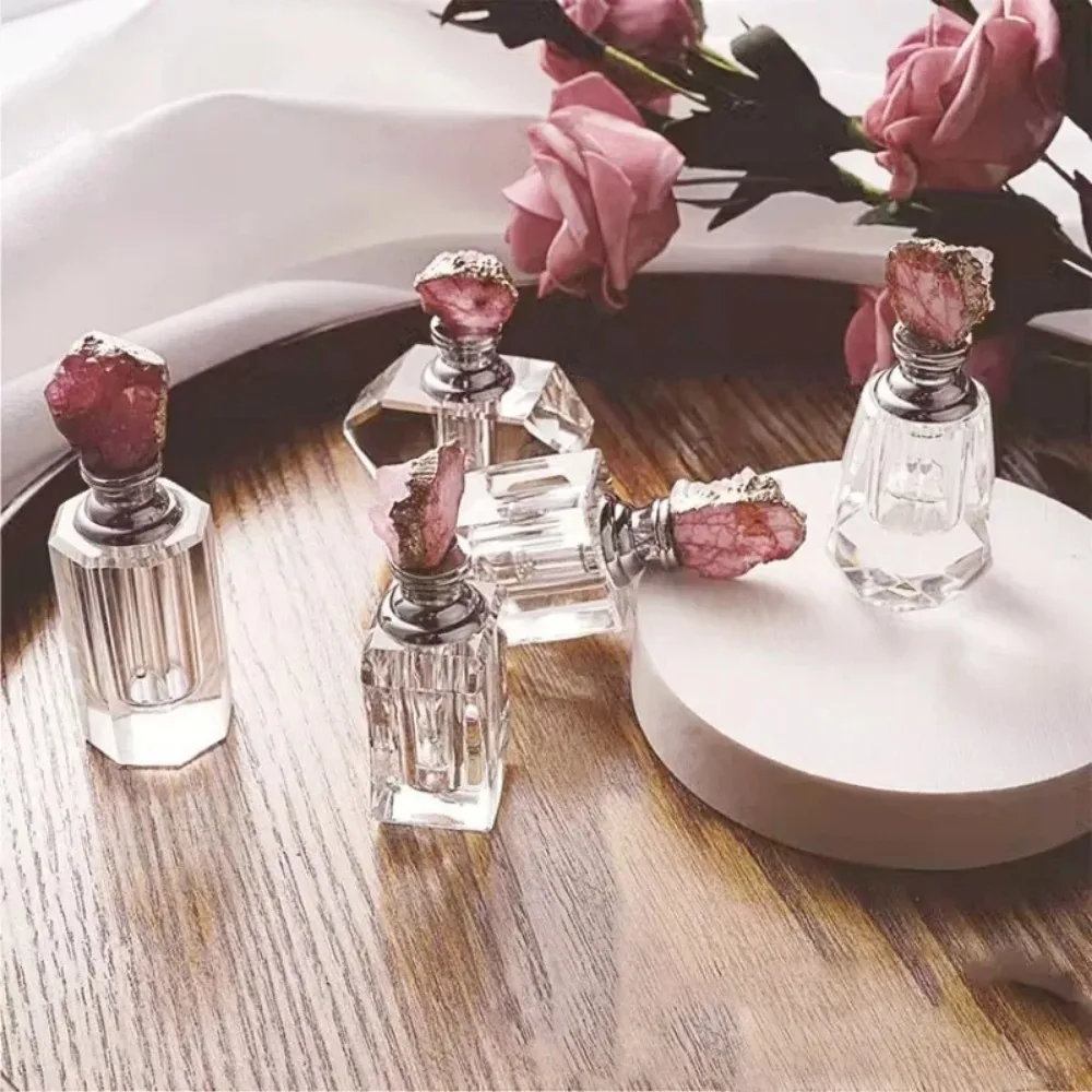 Vintage rosa Kristall ätherisc – Juice Bottle Dropper Bewertung und Preis