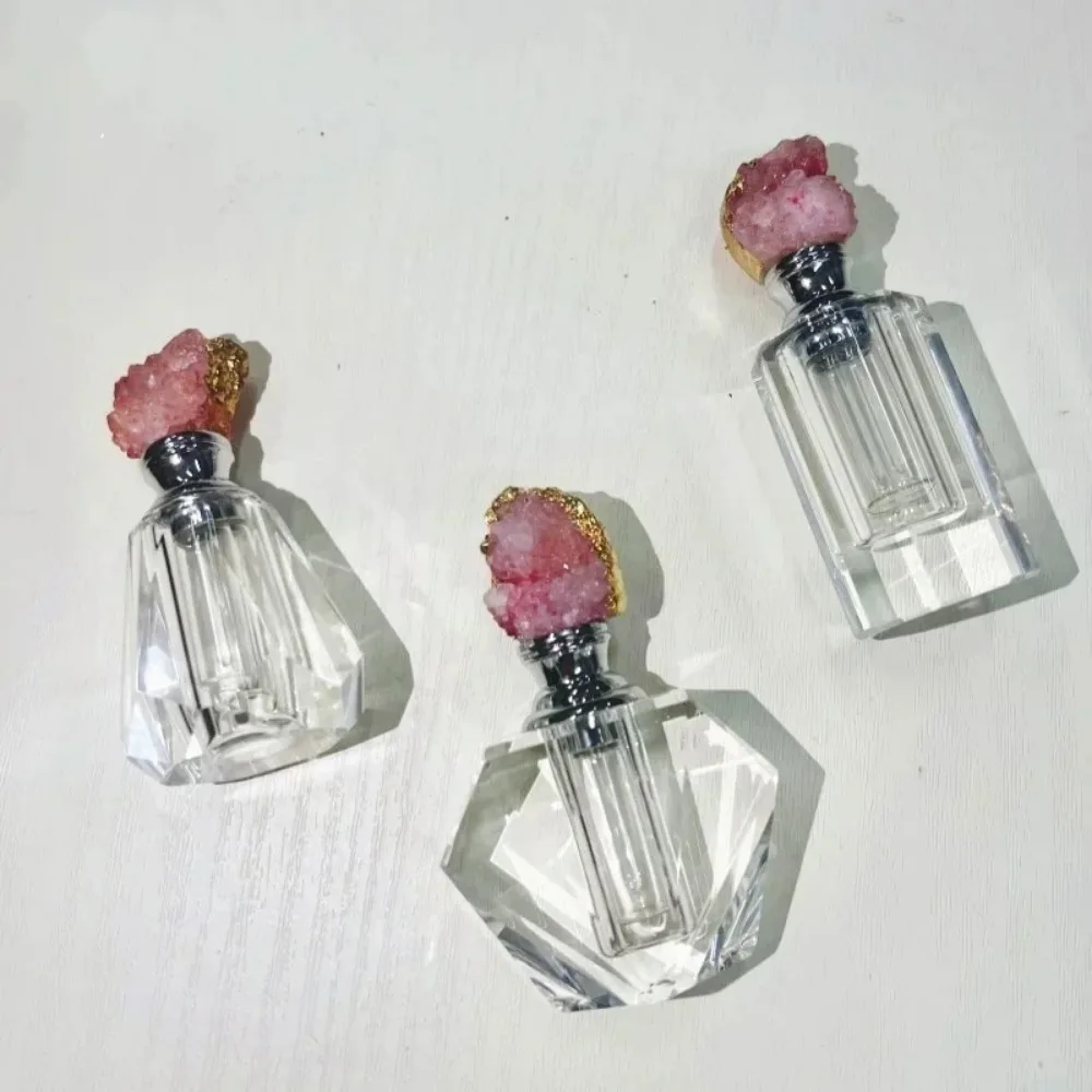 Vintage rosa Kristall ätherisc – Juice Bottle Dropper Bewertung und Preis