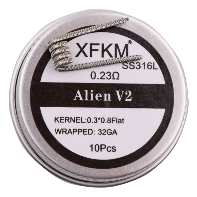 NEUE XFKM NI80/A1/SS316L 10 te – Clapton Wire Pre Built Bewertung und Preis